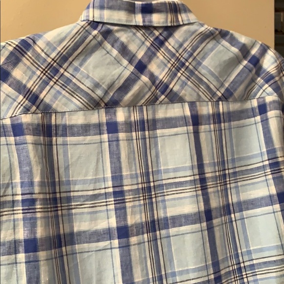 BUGATCHI Casual Linen Shirt. Size Large - Picture 8 of 14